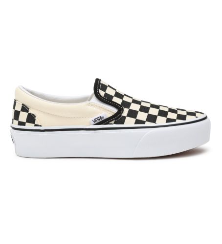 Unisex. VN00018EBWW1 Classic Slip-On Platform Sneakers , (38), Stof, 3-5 cm, Ingen, Casual - Vans - Modalova