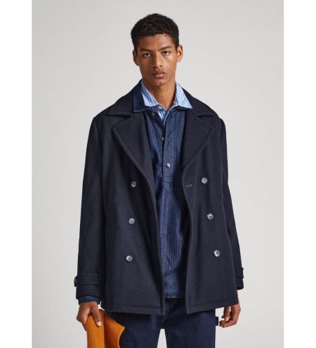 Til mænd. PM402832 Navy Bart-frakke (XL), Casual, Bomuld, Lange ærmer - Pepe Jeans - Modalova