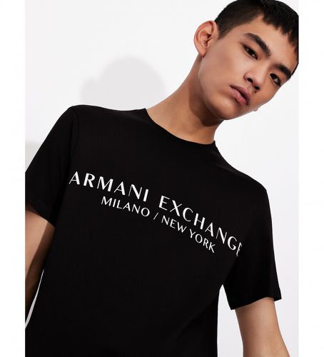 Til mænd. 8NZT72Z8H4Z1200 Klassisk T-shirt (S), Casual, Bomuld, Korte ærmer - Armani Exchange - Modalova