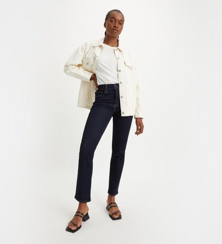 Til kvinder. 18883-0227 Jeans 724 High Rise Straight Dark Indigo - Flat Finish navy (24/30), Casual, Denim, Lyocell, Bæredygtig - Levi's - Modalova