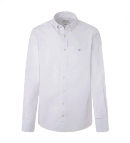 Til mænd. HM309621 Garment Dyed skjorte (M), Casual, Party, Bomuld, Klassisk, Lange ærmer - Hackett London - Modalova