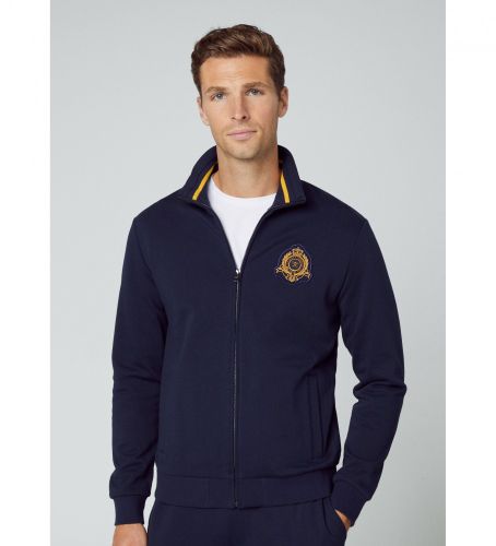Til mænd. HM581174 Heritage Tipped Jacket navy (XL), Casual, Bomuld, Lange ærmer - Hackett London - Modalova