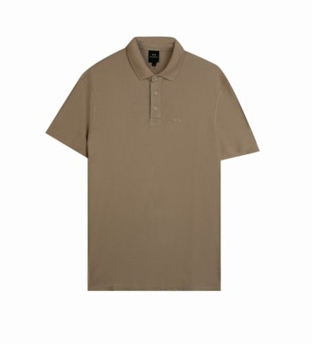 Til mænd. 3DZFABZJXUZ1794 Grønbrun afslappet poloshirt (S), Casual, Bomuld, Korte ærmer - Armani Exchange - Modalova