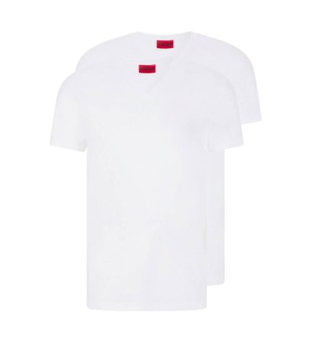 Til mænd. 50325417 Pakke med 2 T-shirts, , V-udskæring, V-udskæring, (L), Casual, Bomuld, Korte ærmer, Bæredygtig - HUGO - Modalova
