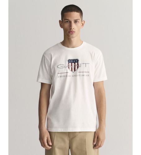 Til mænd. 2003199 Archive Shield T-shirt (S), Casual, Bomuld, Korte ærmer, Bæredygtig - Gant - Modalova