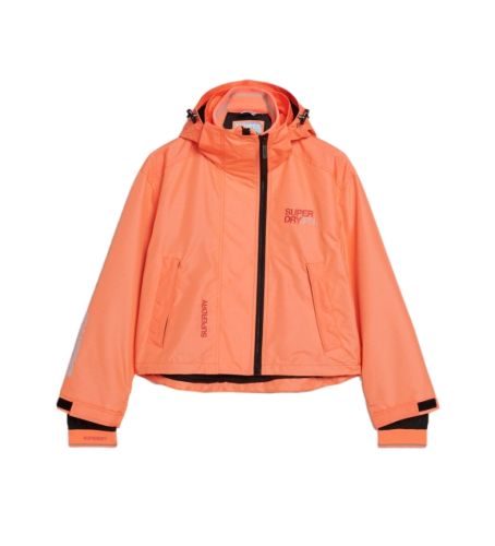Til kvinder. W5011655A Windbreaker-jakke (S), Casual, Sport, Koralfarvet, Genanvendt polister, Bæredygtig - Superdry - Modalova