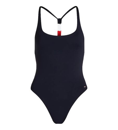 Til kvinder. UW0UW05299 Elevated Global Stripe Badedragt navy (S), Badetøj, Genanvendt nylon - Tommy Hilfiger - Modalova