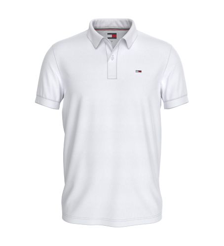 Til mænd. DM0DM18312 Polo Slim Logo (XXL), Casual, Bomuld, Korte ærmer - Tommy Jeans - Modalova