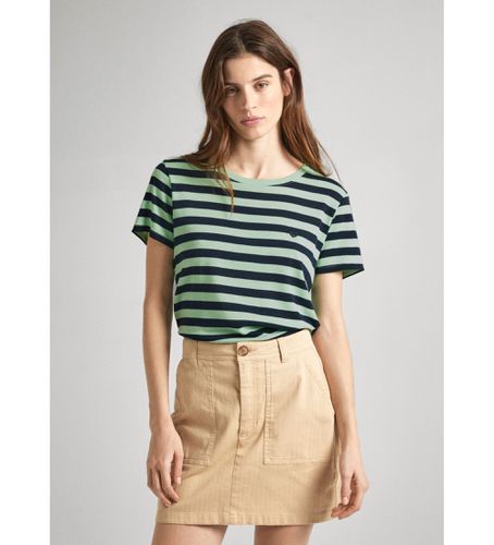 Til kvinder. PL505845 Jinx T-shirt , (XS), Casual, Bomuld, Korte ærmer, Bæredygtig - Pepe Jeans - Modalova