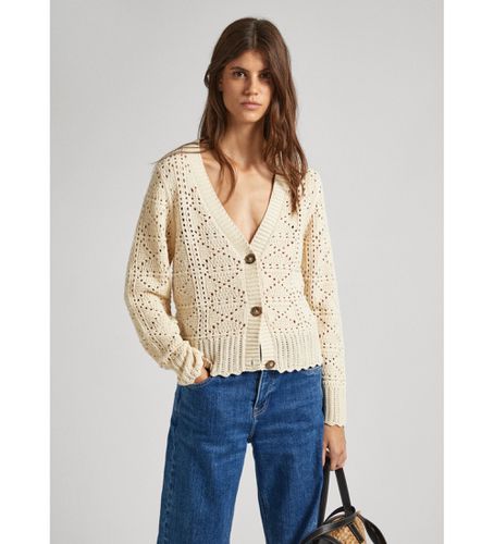 Til kvinder. PL702102 Cardigan Grace (XL), Casual, Bomuld, Lange ærmer - Pepe Jeans - Modalova