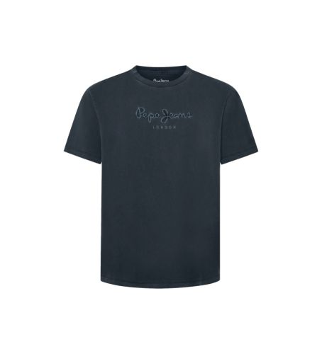 Til mænd. PM509418 Emb Eggo navy T-shirt (S), Casual, Bomuld, Korte ærmer - Pepe Jeans - Modalova