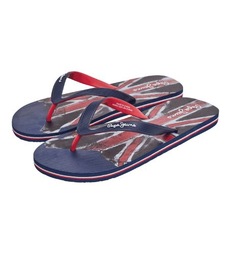 Til mænd. PMS70148 Hawi Life flip flops navy (40), Fast, Ingen, Badetøj, Bæredygtig, Blå - Pepe Jeans - Modalova