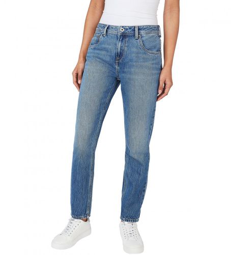 Til kvinder. PL204176GW5 Jean Mom Gulerod Højtaljet (24/32), Casual, Bomuld, Denim, Bæredygtig - Pepe Jeans - Modalova