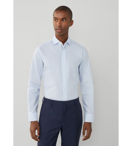 Til mænd. HM309831 Grid Check Eng Stripe Skjorte (M), Casual, Grøn, Bomuld, Klassisk, Lange ærmer - Hackett London - Modalova