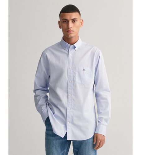 Til mænd. 3000100 Regular Fit skjorte i poplin (S), Casual, Bomuld, Klassisk, Lange ærmer - Gant - Modalova