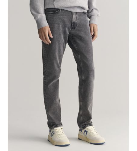 Til mænd. 1000287 Gråvaskede slim fit-jeans (32/34), Casual, Bomuld, Denim, Bæredygtig - Gant - Modalova