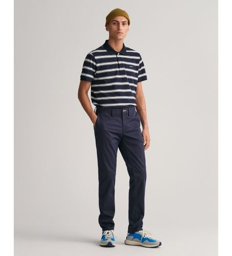 Til mænd. 1505221 Slim Fit chino-bukser i navy twill (34/32), Casual, Bomuld, Økologisk bomuld, Bæredygtig - Gant - Modalova