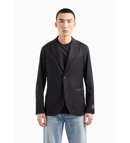 Til mænd. 8NZGP2ZNPMZ1200 blazer med revers og krave (34), Casual, Polyester - Armani Exchange - Modalova