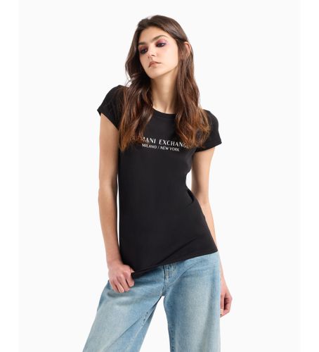 Til kvinder. 8NYTABYJG3Z1200 Kortærmet T-shirt (L), Casual, Bomuld, Korte ærmer - Armani Exchange - Modalova