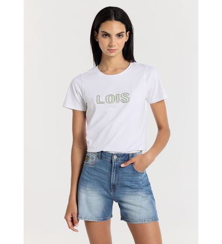 Til kvinder. 217332612 Denim mom fit shorts - lange bukser (26), Casual, Bomuld - Lois Jeans - Modalova