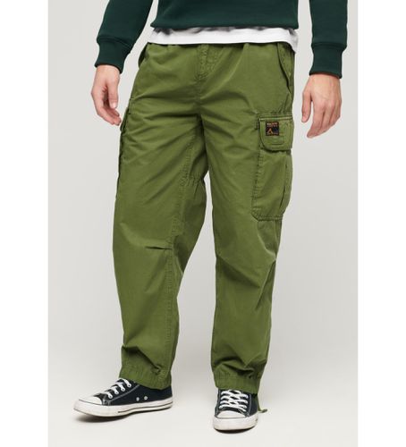 Til mænd. M7011133A Grønne baggy bukser med faldskærm (30/32), Casual, Bomuld - Superdry - Modalova