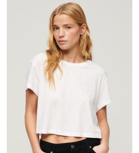 Til kvinder. W1011384A Baggy kort t-shirt (S), Casual, Bomuld, Korte ærmer - Superdry - Modalova