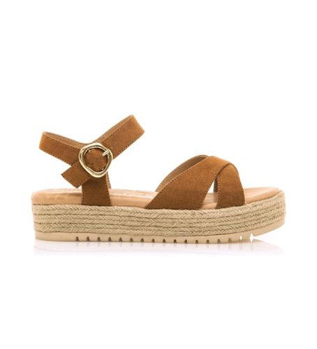 Til kvinder. 53358 Amelie brune sandaler -Hælhøjde 5 cm (41), Stof, 3-5 cm, Spænder, Casual - MTNG - Modalova