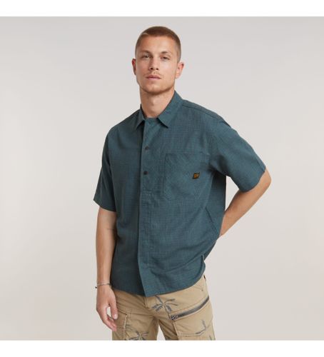 Til mænd. D24299-D533-G422 Workwear Resort skjorte navy (XS), Casual, Linned, Korte ærmer - G-Star - Modalova