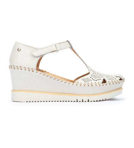 Til kvinder. W3Z-1991 sandaler Aguadulce off-white -Højde 7cm kile (36), Hvid, 5-8 cm, Spænder, Casual - Pikolinos - Modalova