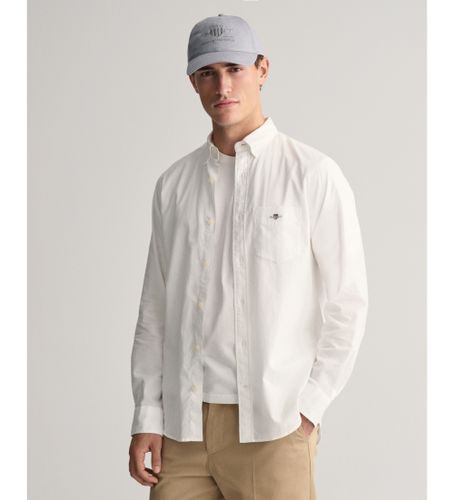Til mænd. 3240100 Regular Fit skjorte i bomuld og hør (4XL), Casual, Lange ærmer - Gant - Modalova
