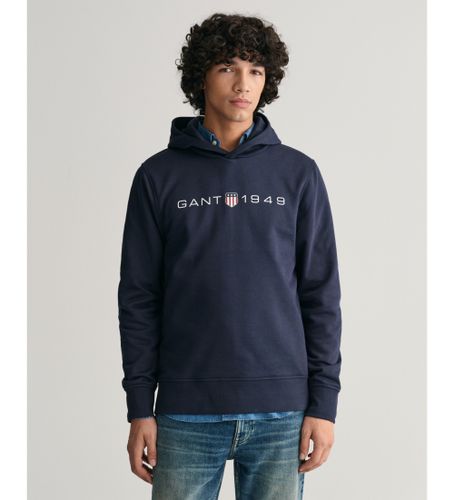 Til mænd. 2003244 Sweatshirt med hætte og grafisk navy-print (L), Casual, Bomuld - Gant - Modalova