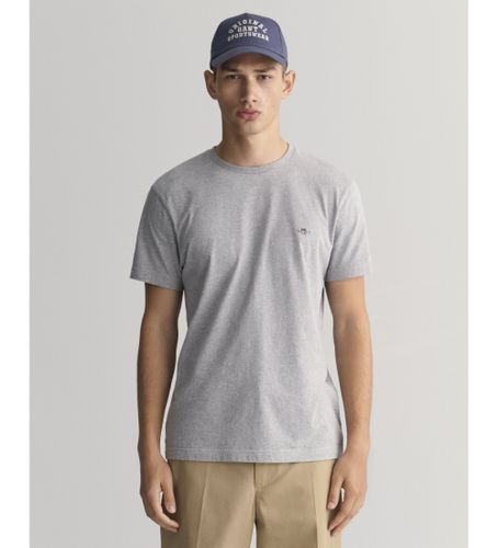 Til mænd. 2003185 T-shirt med gråt skjold (L), Casual, Bomuld, Korte ærmer - Gant - Modalova