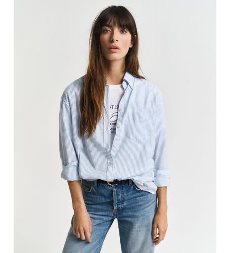 Til kvinder. 4300347 Relaxed Fit luksus Oxford stribet skjorte (34), Casual, Bomuld, Lange ærmer - Gant - Modalova