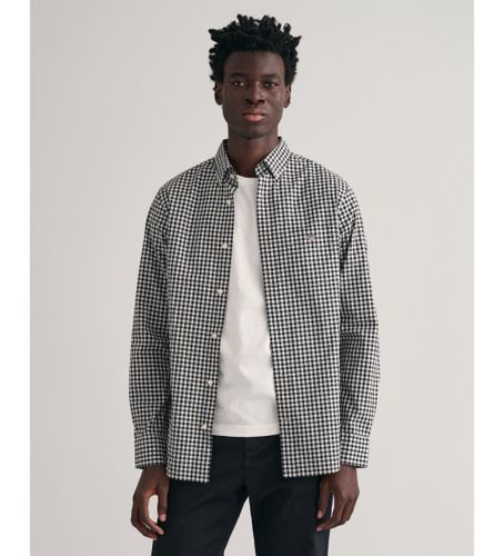 Til mænd. 3000120 Vichy-ternet poplinskjorte Regular Fit (L), Casual, Bomuld, Lange ærmer - Gant - Modalova