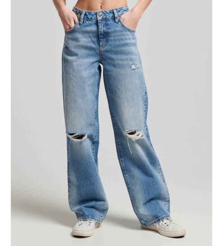 Til kvinder. W7011013A jeans med brede ben (28/30), Casual, Økologisk bomuld, Bæredygtig - Superdry - Modalova