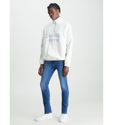 Til mænd. J30J323691 Jean Slim Taper (30/31), Casual, Bomuld, Denim, Bæredygtig - Calvin Klein Jeans - Modalova
