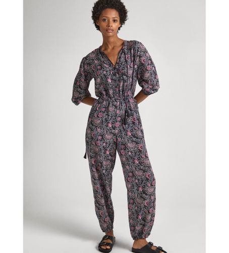 Til kvinder. PL230494 Dalia blomsterprintet lang jumpsuit (XS), Casual, Bomuld, , Lange ærmer - Pepe Jeans - Modalova