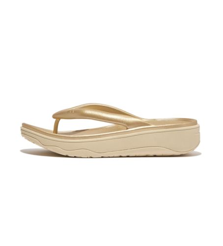 Til kvinder. HT5-010 Relief metallic recovery -flipflops (36), Guldfarvet, 1-3 cm, Ingen, Casual, Badetøj - Fitflop - Modalova
