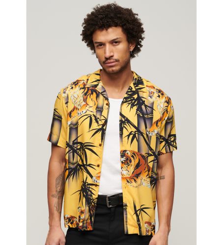 Til mænd. M4010740A Hawaiian Resort skjorte (M), Casual, Bomuld, Korte ærmer - Superdry - Modalova