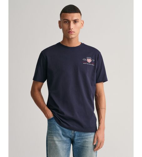Til mænd. 2067004 Archive Shield navy T-shirt med broderi (L), Casual, Bomuld, Korte ærmer - Gant - Modalova