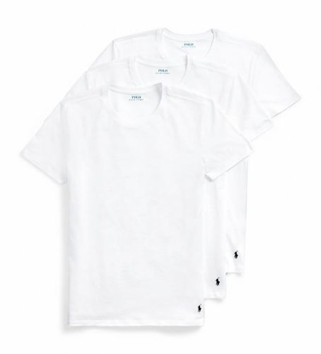 Til mænd. 714830304003 Pakke med 3 Crew veste (XXL), Afslappet, Bomuld, Korte ærmer - Polo Ralph Lauren - Modalova