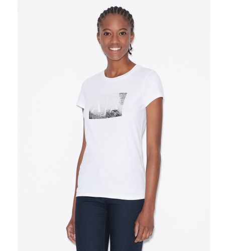 Til kvinder. 8NYTDLYJ73Z6110 Kortærmet T-shirt (M), Casual, Bomuld, Korte ærmer - Armani Exchange - Modalova