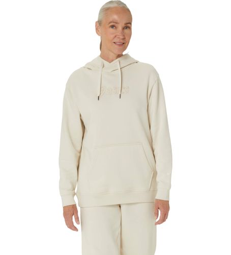 Til kvinder. 2032C845 Sweatshirt Logo Oth off-white (M), , Casual, Sport, Bomuld, Multisport, Lange ærmer - Asics - Modalova