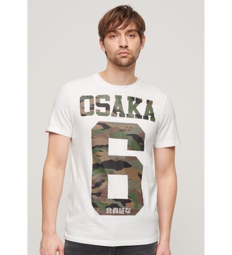 Til mænd. M1011961A Camouflage T-shirt Osaka 6 Standard (S), Casual, Bomuld, Korte ærmer - Superdry - Modalova