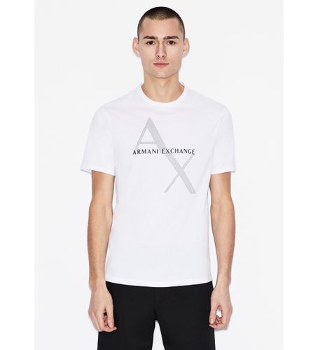 Til mænd. 8NZT76Z8H4Z1100 strikket T-shirt (L), Casual, Bomuld, Korte ærmer - Armani Exchange - Modalova