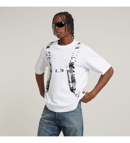 Til mænd. D25077-C784-110 T-shirt Backpack Graphic Boxy (XS), Casual, Korte ærmer, Økologisk bomuld, Bæredygtig - G-Star - Modalova