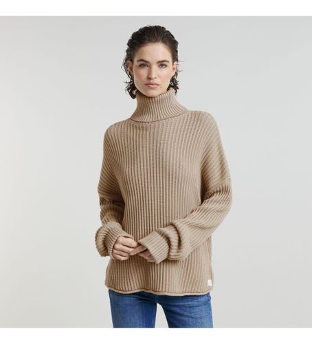 Til kvinder. D25753-D496-B736 Loose Turtle-trøje (XXS), Casual, Lange ærmer, Økologisk bomuld, Bæredygtig - G-Star - Modalova