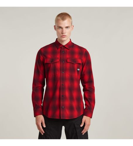 Til mænd. D24963-D412-G093 Marine Slim skjorte (S), Casual, Bomuld, Lange ærmer - G-Star - Modalova