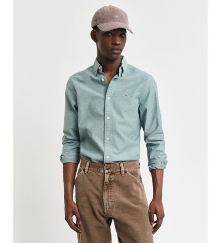 Til mænd. 3230115 Slim Fit Stretch Oxford-skjorte (XL), Casual, Bomuld, Lange ærmer - Gant - Modalova