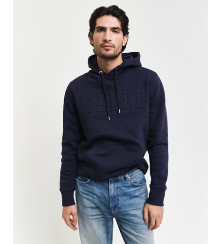 Til mænd. 2015084 Sweatshirt med hætte og navy-print (L), Casual - Gant - Modalova